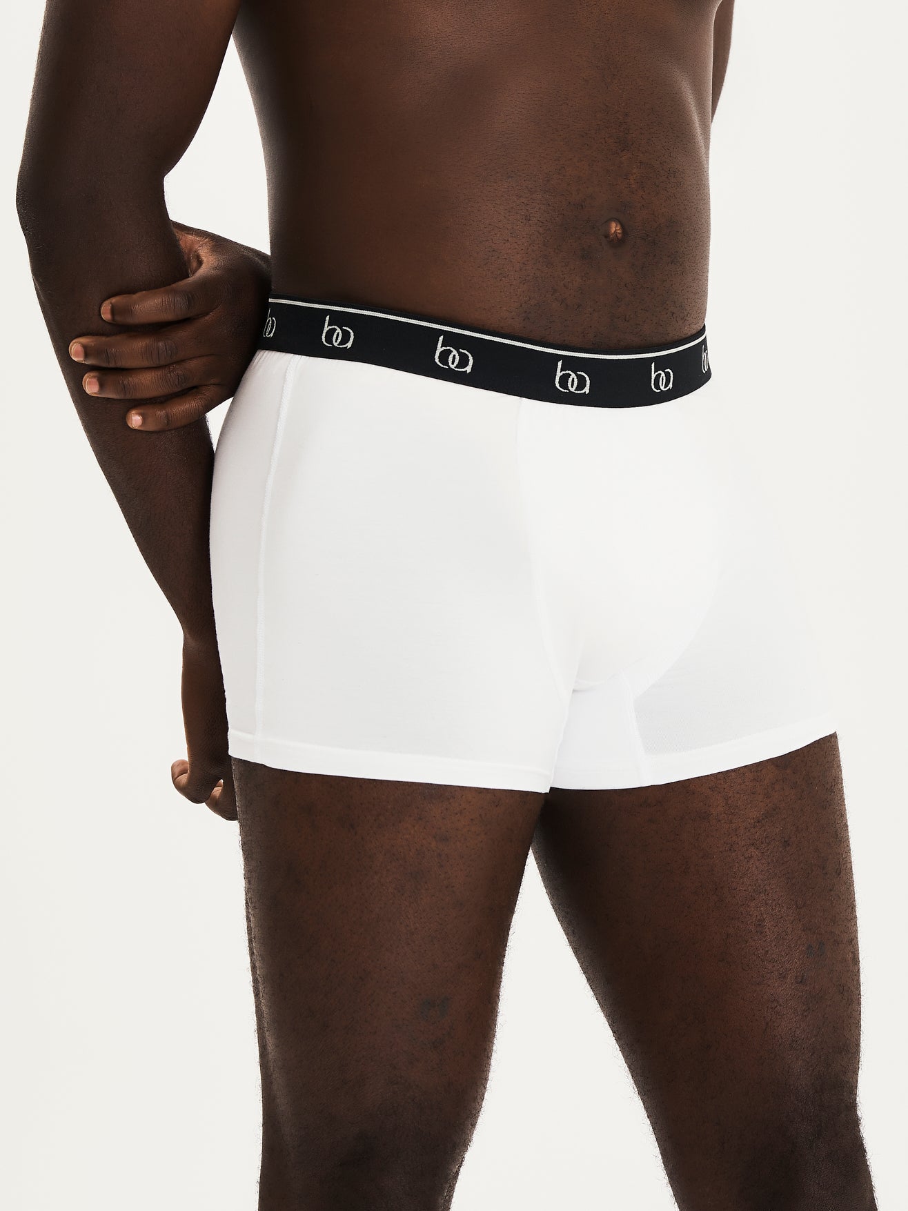 Classic Bamboo Boxer Trunks - White