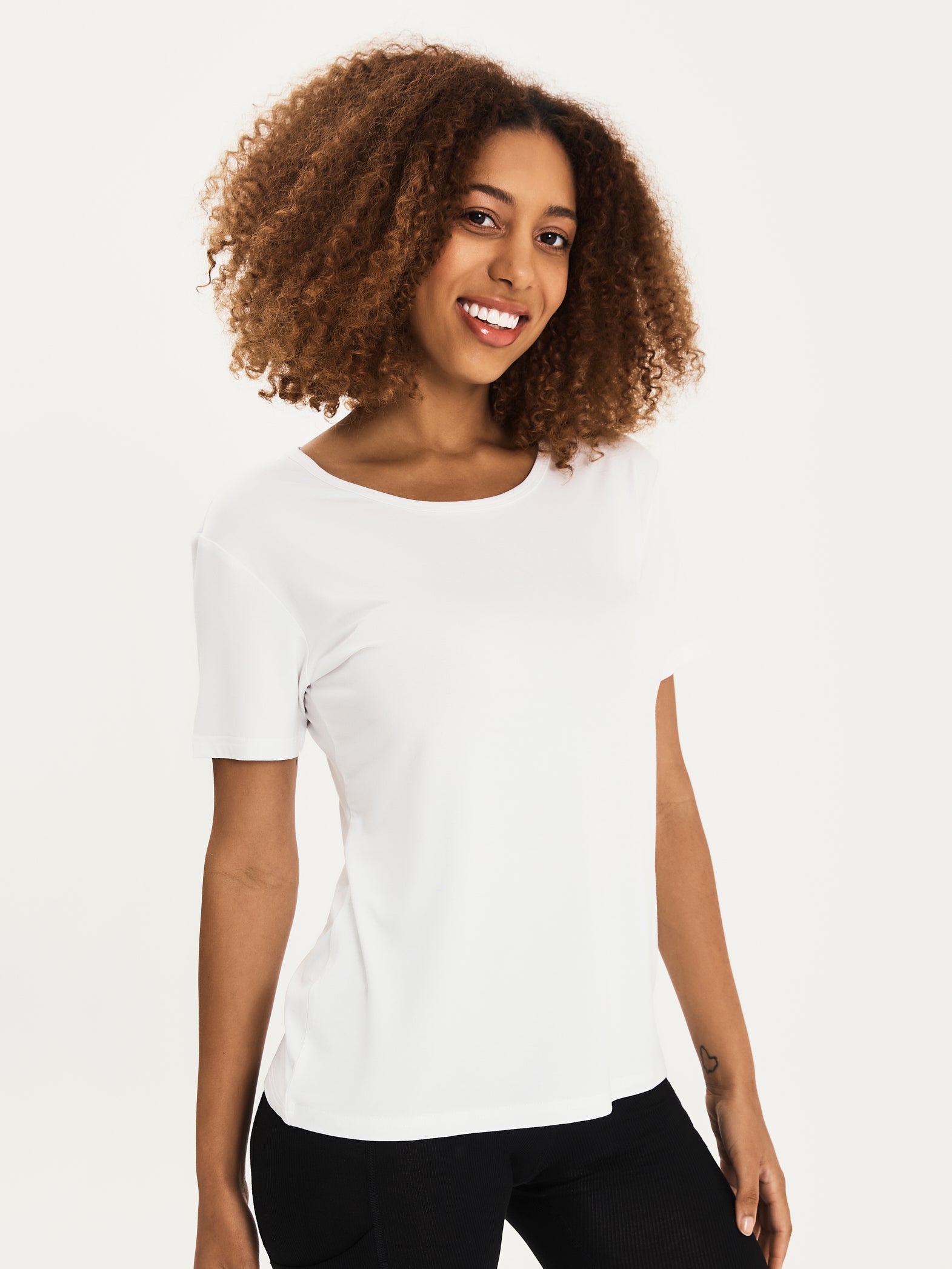 Women's Bamboo Lounge Tee - White
