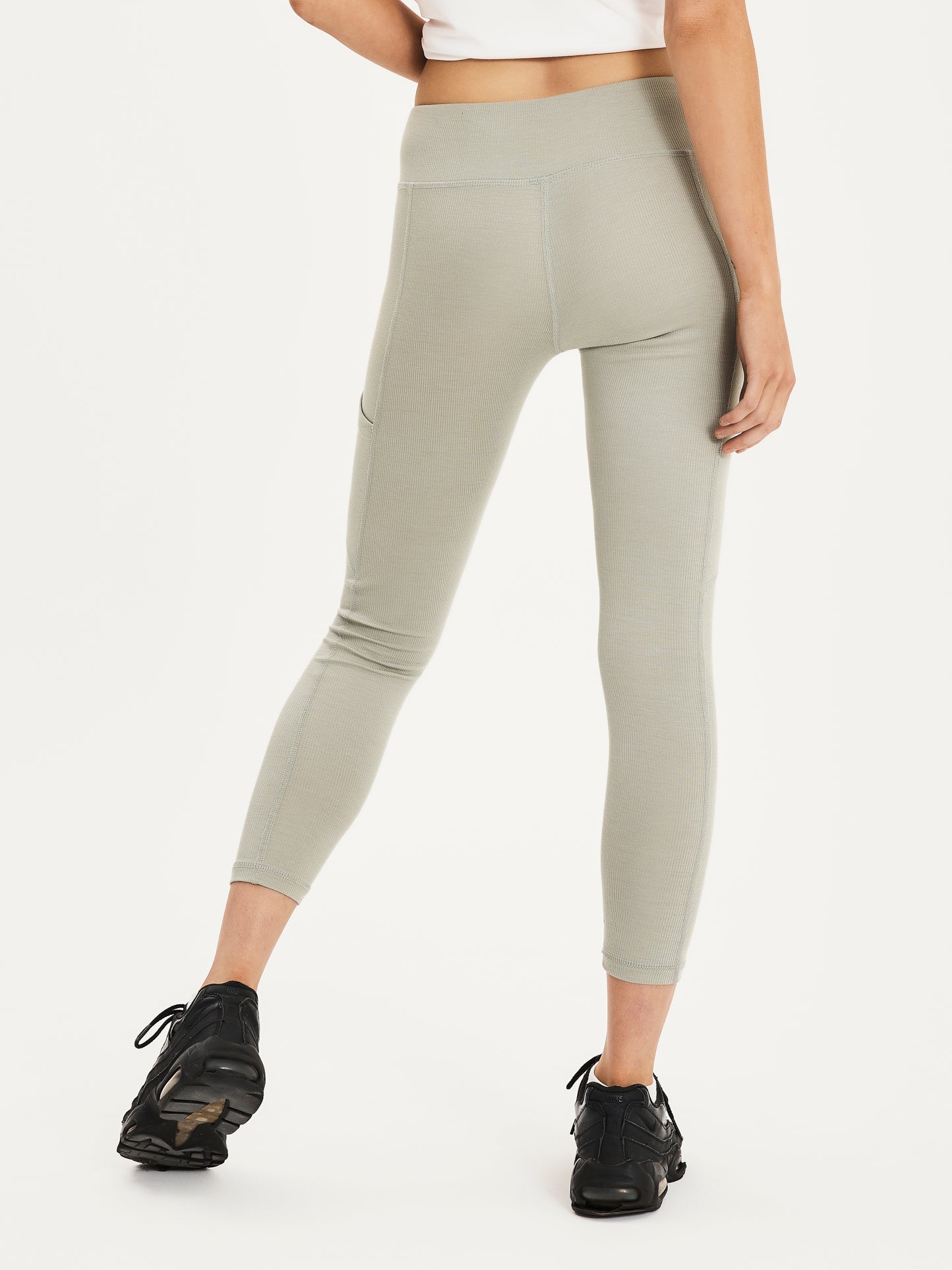 Everyday Bamboo Ribbed Leggings - Sage