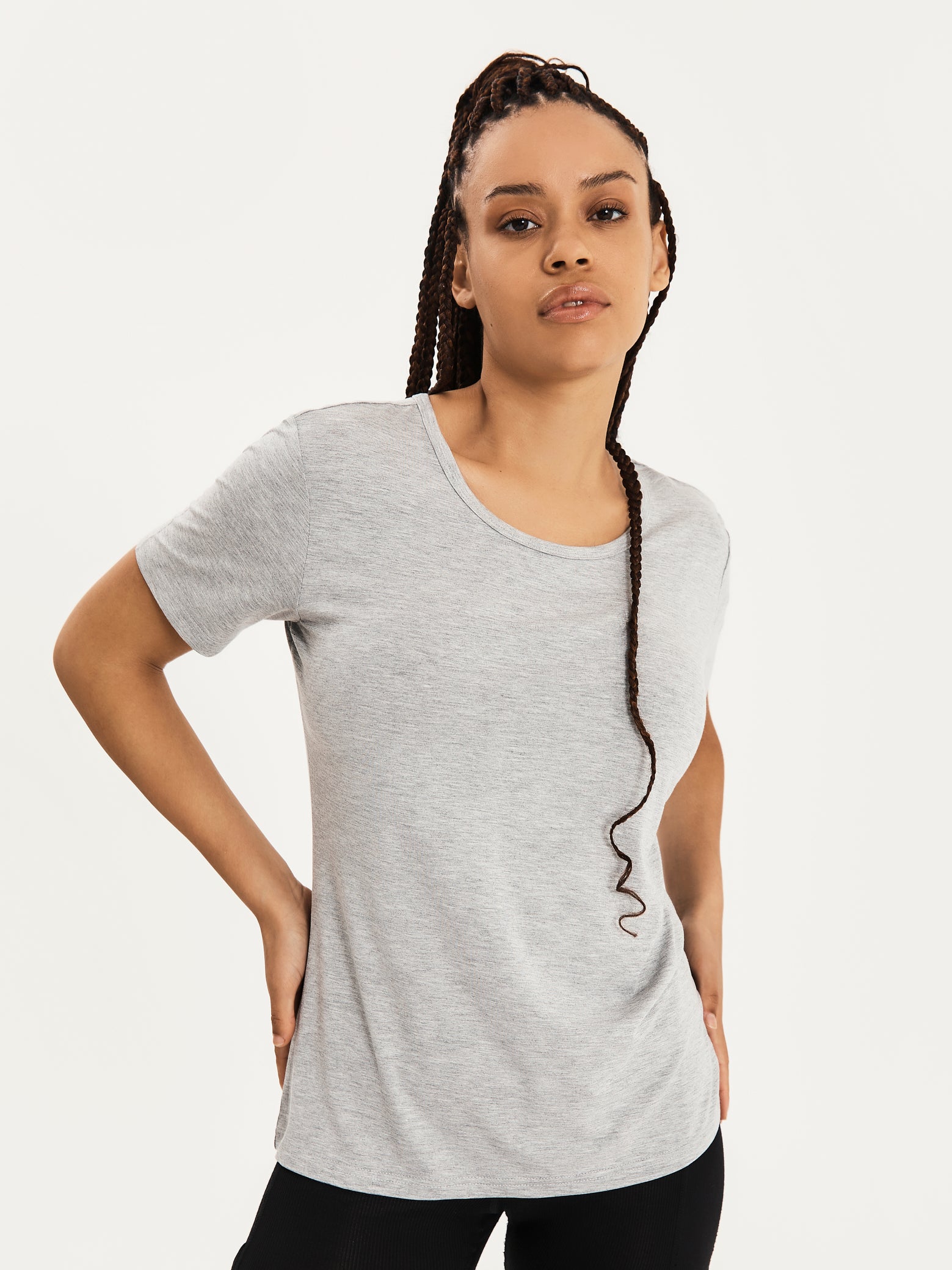 Women's Bamboo Lounge Tee - Grey