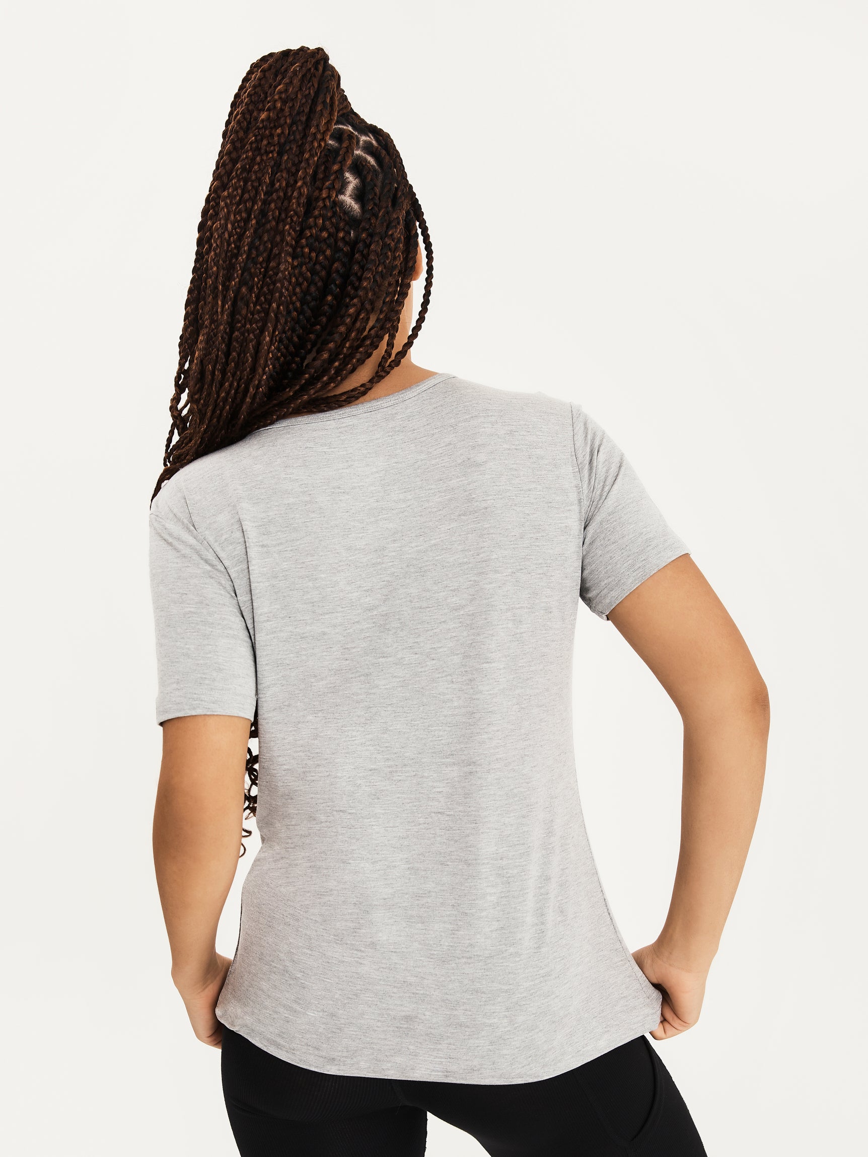 Women's Bamboo Lounge Tee - Grey