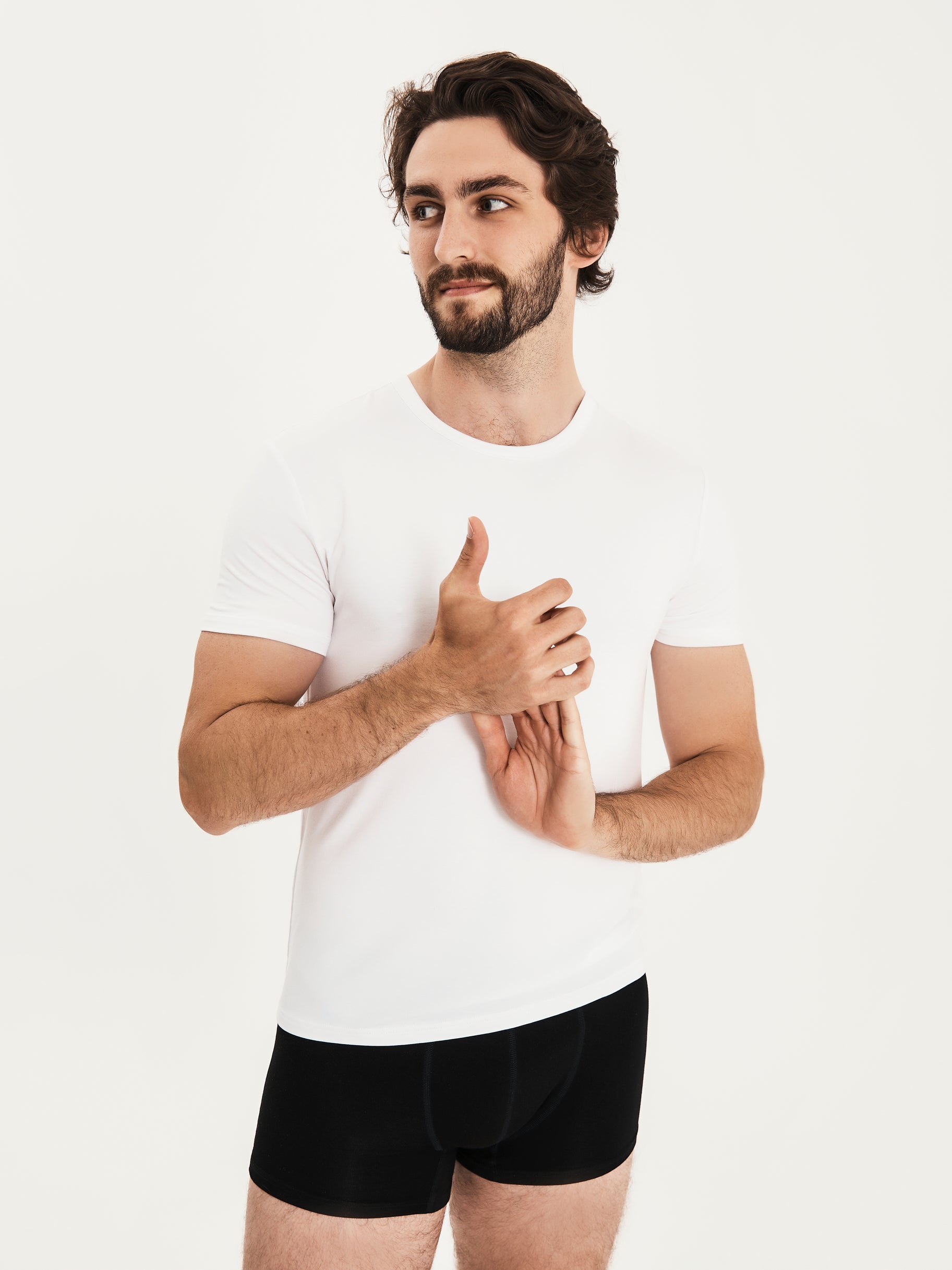 Men's Bamboo Lounge Tee - White