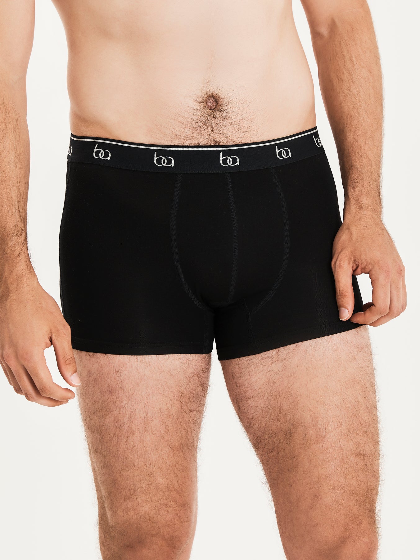 Classic Bamboo Boxer Trunks - Black
