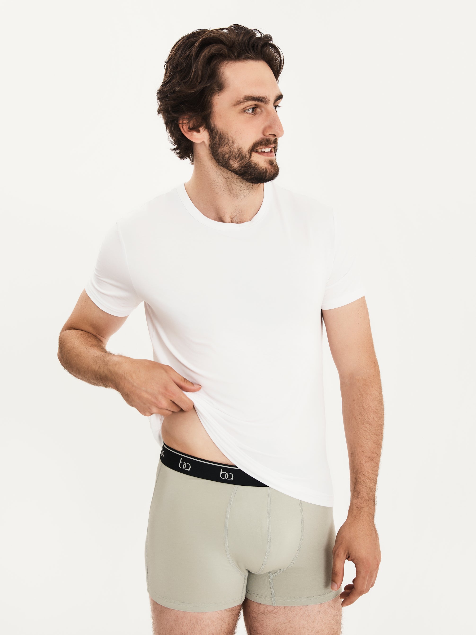 Men's Bamboo Lounge Tee - White
