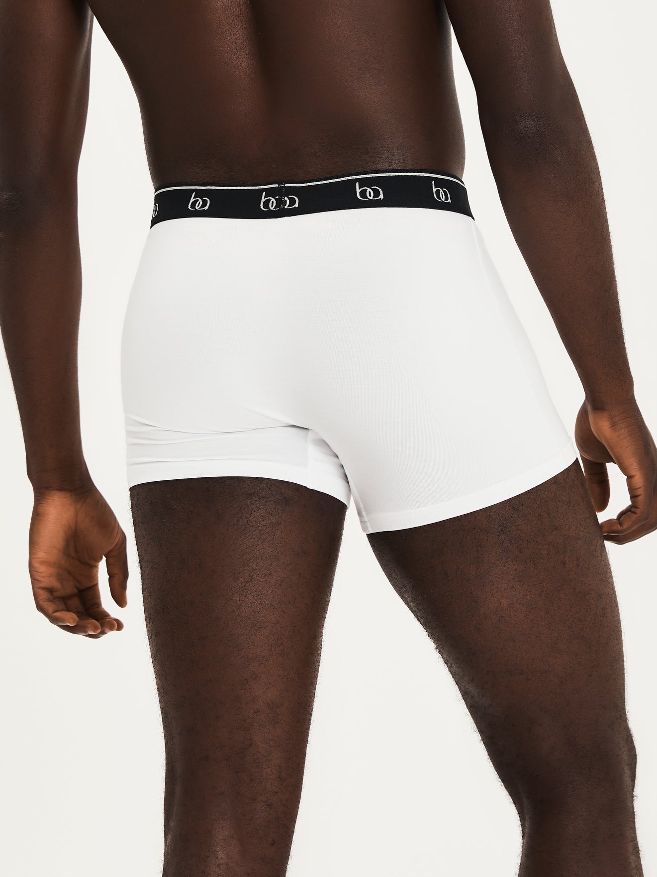 Classic Bamboo Boxer Trunks - White