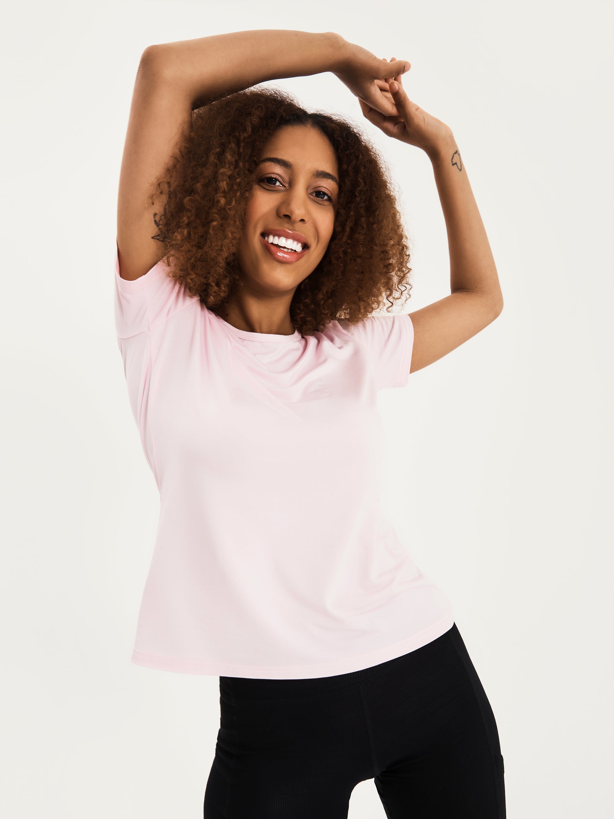 Women's Bamboo Lounge Tee - Mauve Pink