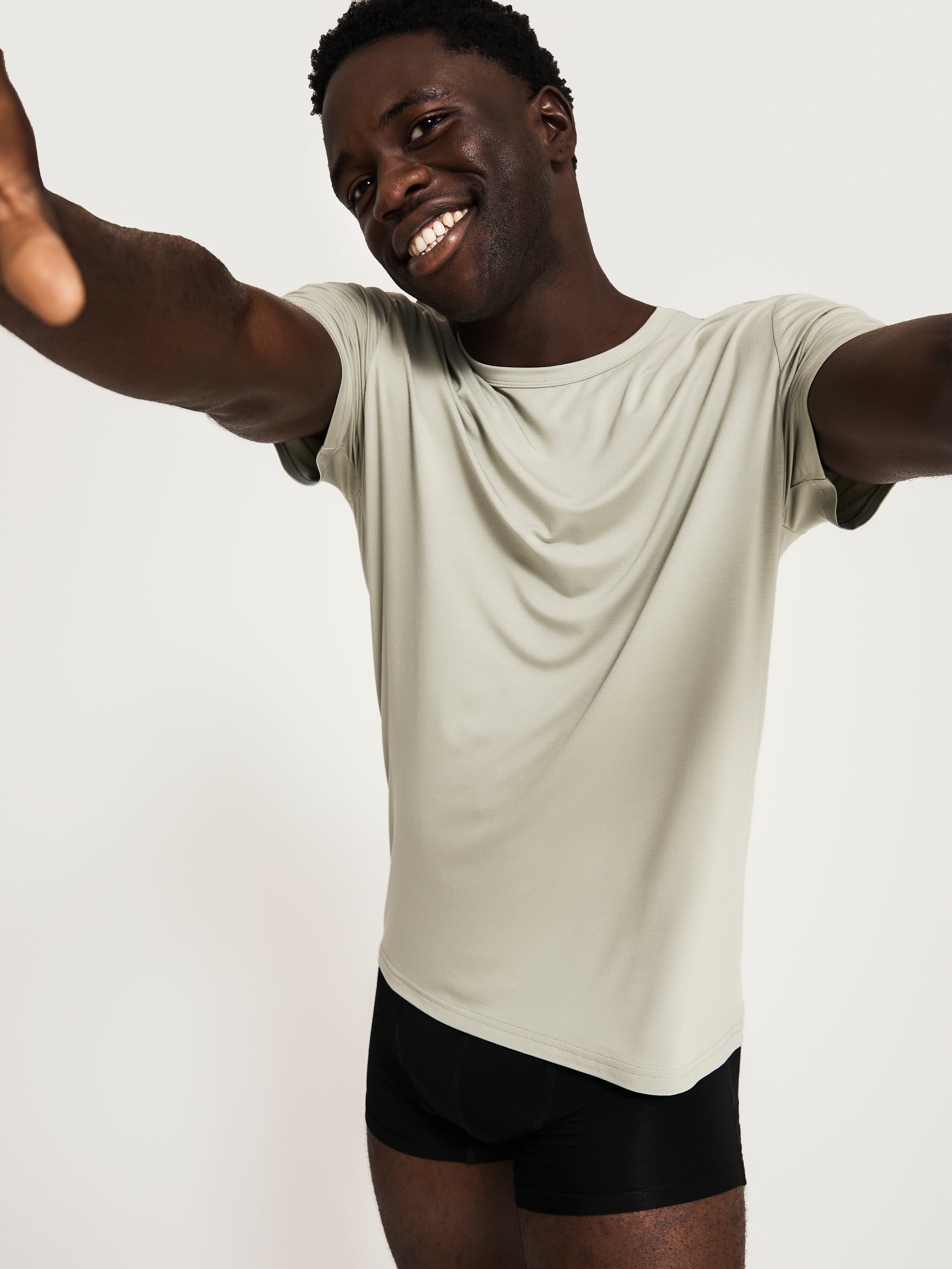 Men's Bamboo Lounge Tee - Sage