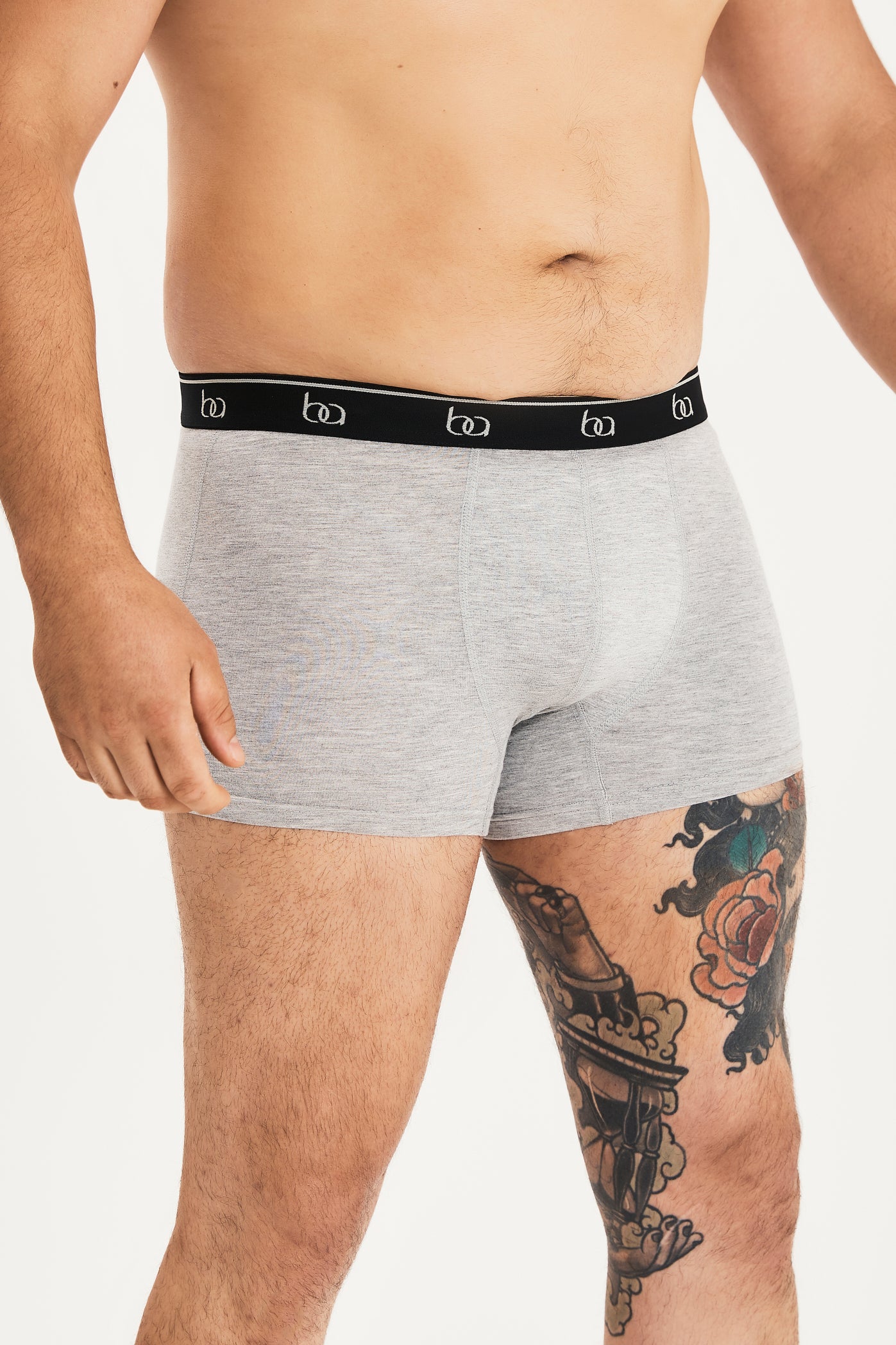 Classic Bamboo Boxer Trunks - Grey