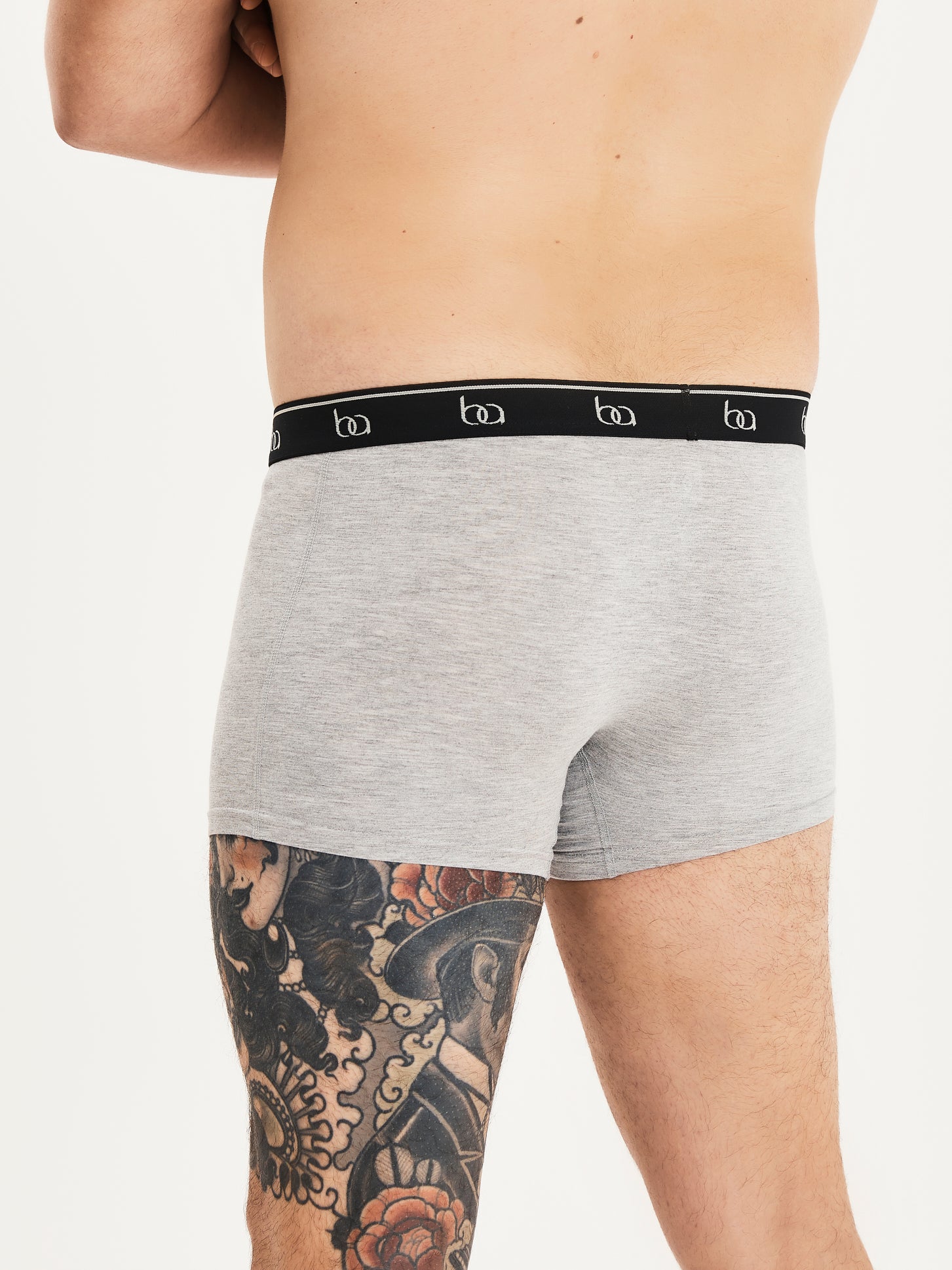 Classic Bamboo Boxer Trunks - Grey